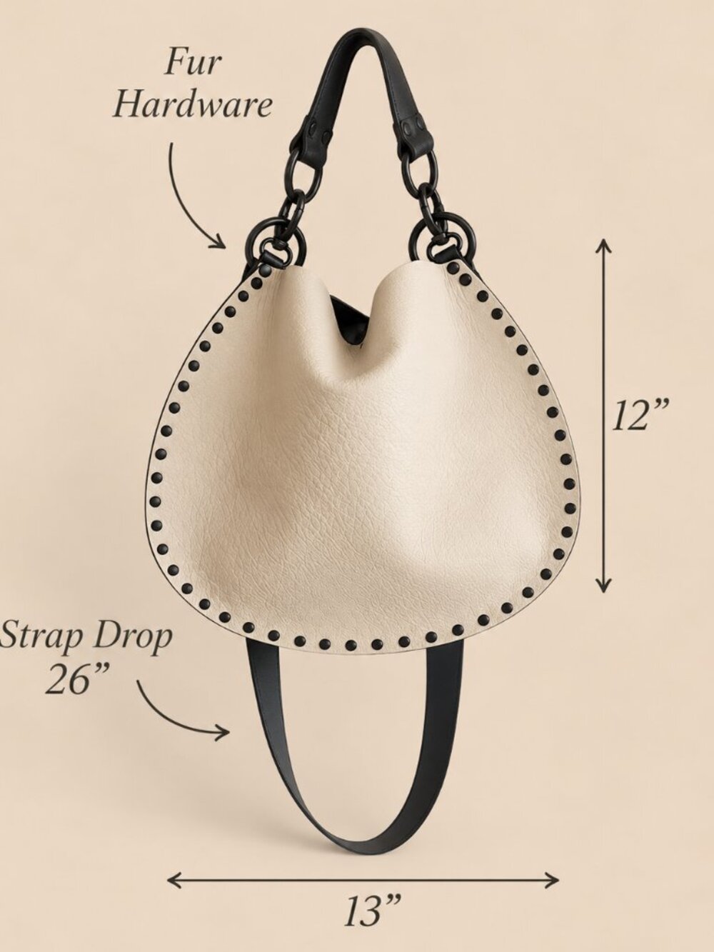Rebellion Bag by Stephanie Wheat Medium X-Body | Fog + Black | Two-Toned - Picture 5 of 7